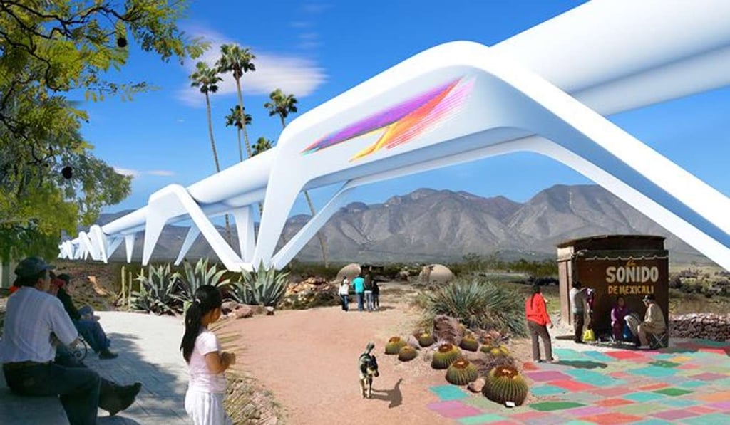 One collective of Mexican and American architects wants to turn the border into a ‘regenerative’ territory with no barrier between the nations. Photograph: Otra Nation