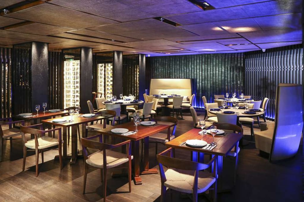 Interior of Blue Elephant in Tsim Sha Tsui.