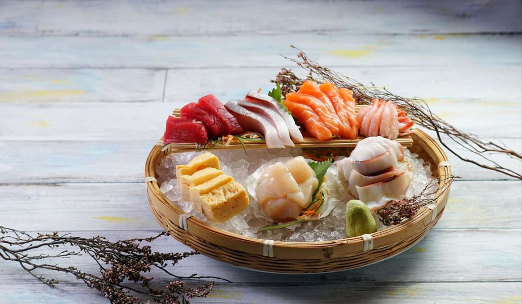 Cafe on M's sashimi selection.