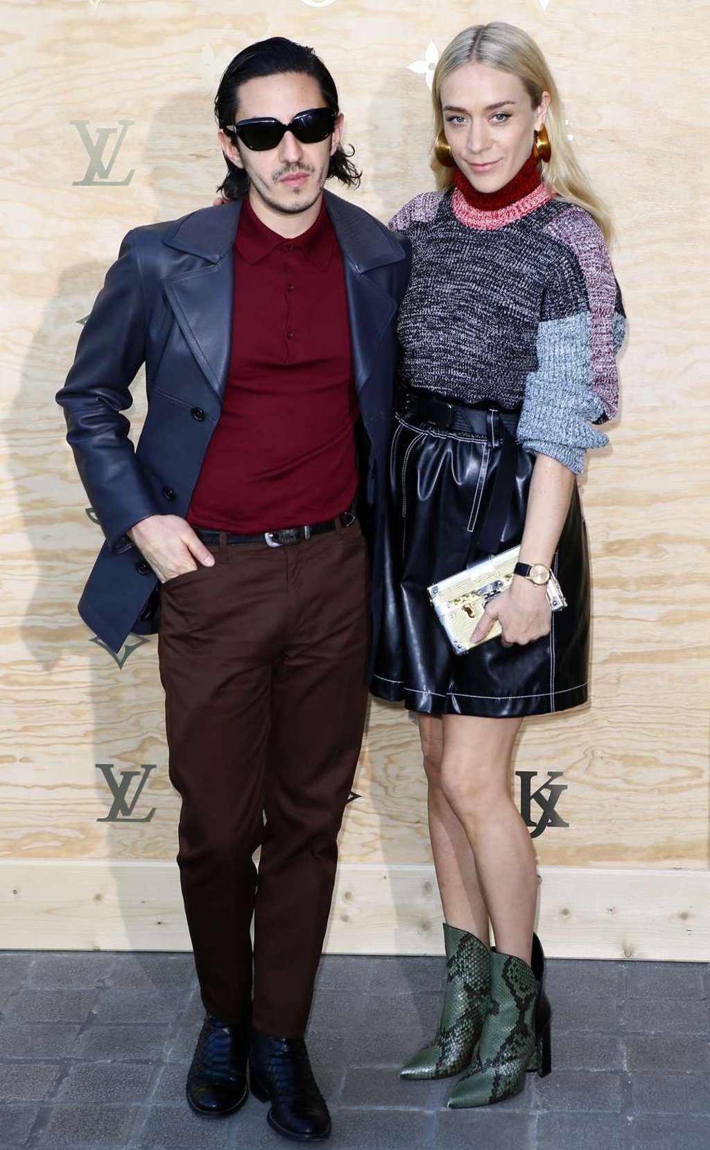 Ricky Saiz and Chloe Sevigny pose during a photocall ahead of a diner for the launch of a Louis Vuitton leather goods collection in collaboration with US artist Jeff Koons, at the Louvre Museum in Paris, Tuesday, April 11, 2017. (AP Photo/Francois Mori) Ricky Saiz and Chloe Sevigny pose during a photocall ahead of a diner for the launch of a Louis Vuitton leather goods collection in collaboration with US artist Jeff Koons, at the Louvre Museum in Paris, Tuesday, April 11, 2017. (AP Photo/Francois Mori)
