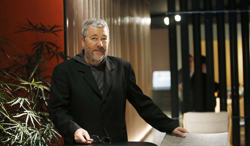 Designer Philippe Starck at the Cassina space, part of the Design Fair exhibition in Milan. Photo: AP