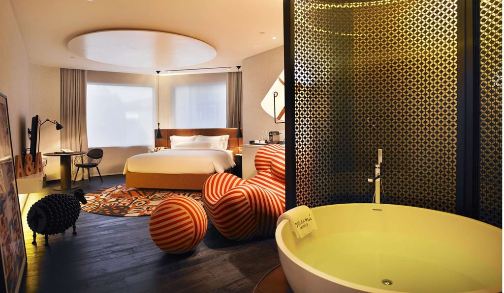 An Andy Warhol-inspired room at Naumi.