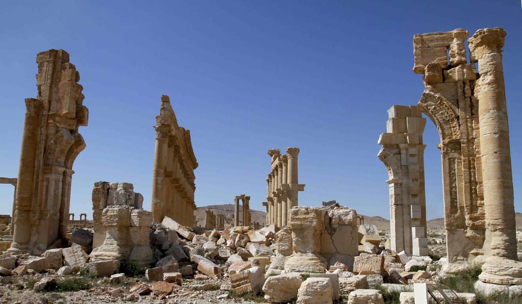 Syria's ancient city of Palmyra has been retaken by Syrian government forces from the Islamic State fighters. However, the city full of antiquities and ancient architectures has suffered destruction during the IS control. Photo: Xinhua