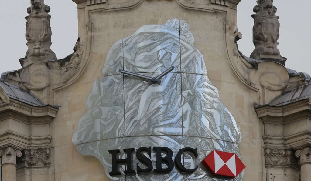 The logo of HSBC bank in Paris, France, as more companies route their business through Europe due to fears over Brexit. Photo: Reuters