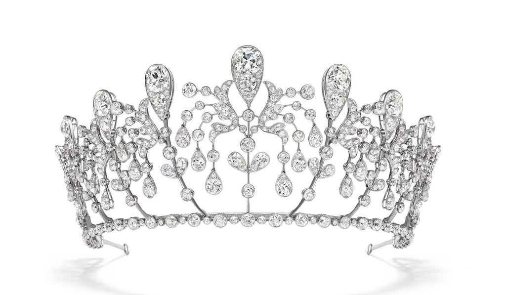 A Chaumet Diadem with fuchsia motifs, known as “Bourbon-Parme”