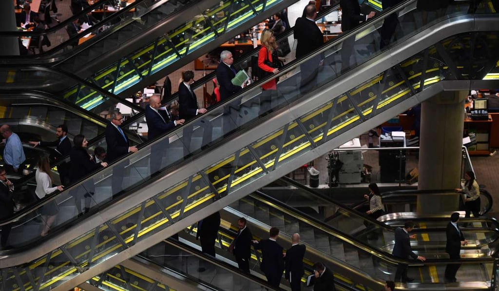 The interior of Lloyd’s of London, the centuries-old insurance market, is pictured in the City of London. In the wake of Brexit, the City of London will surely suffer somewhat from the loss of the euro clearing business, as these shift back to either Frankfurt or Paris, but it will be decades before either city manages to get the legal, financial and commercial skills that exist in London. Photo: AFP