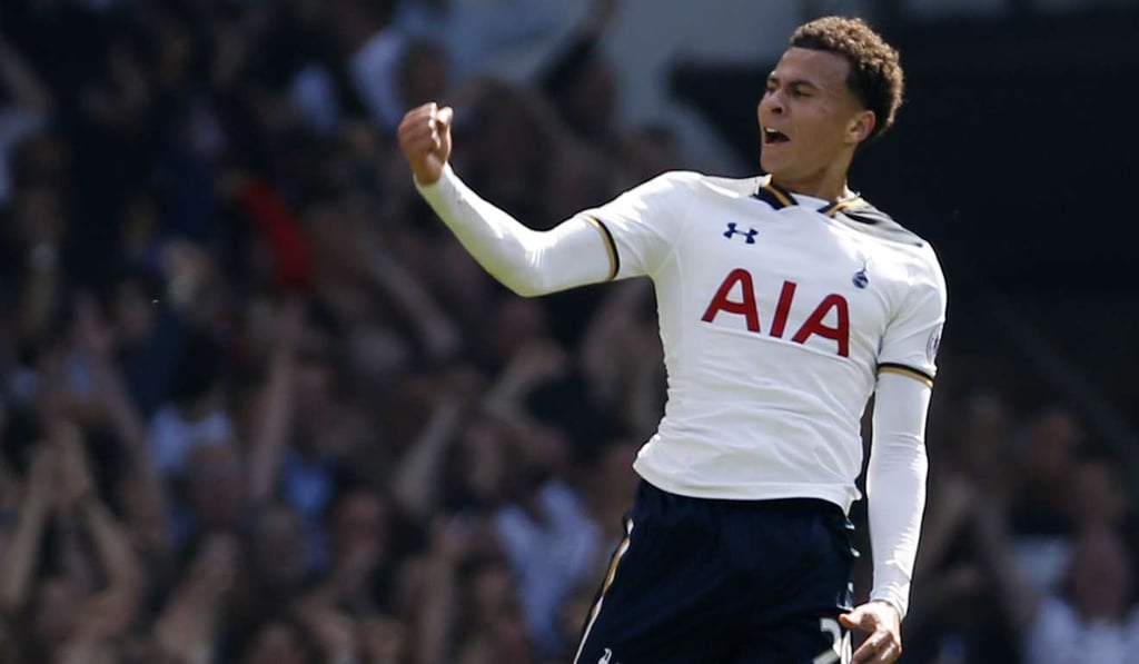 Tottenham Hotspurs’ Dele Alli celebrates scoring against Watford. Photo: Reuters