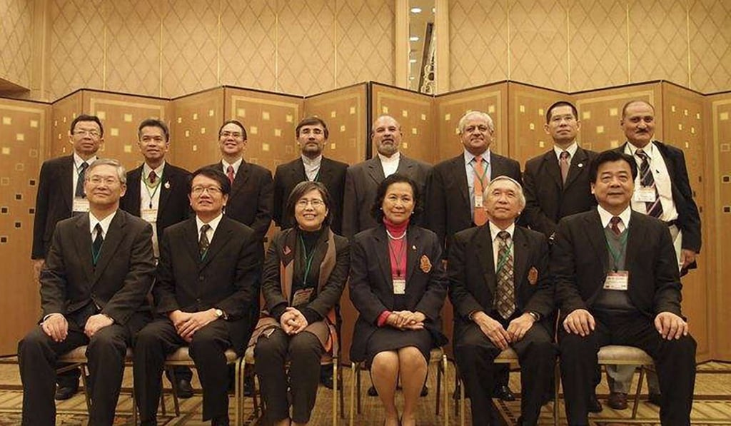 Zhang Huawei (front, far right) attends a regional meeting in Tokyo, Japan, in December 2011. Photo: Macau Government Information Bureau Zhang Huawei (front, far right) attends a regional meeting in Tokyo, Japan, in December 2011. Photo: Macau Government Information Bureau