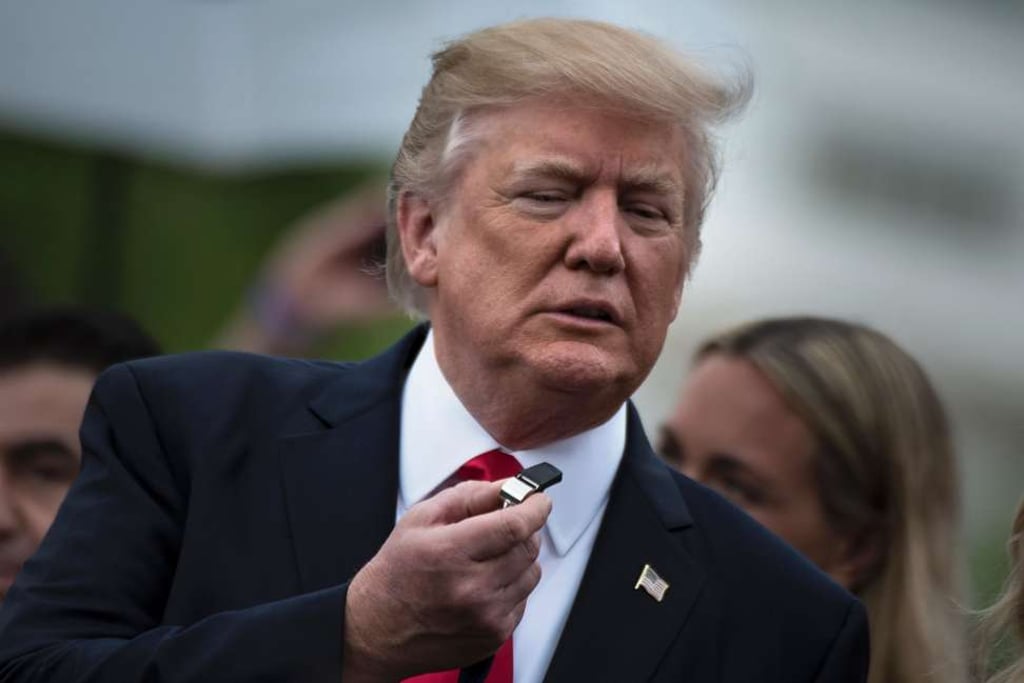 US president Donald Trump is supporting the bid to bring the World Cup back to the United States. Photo: AFP