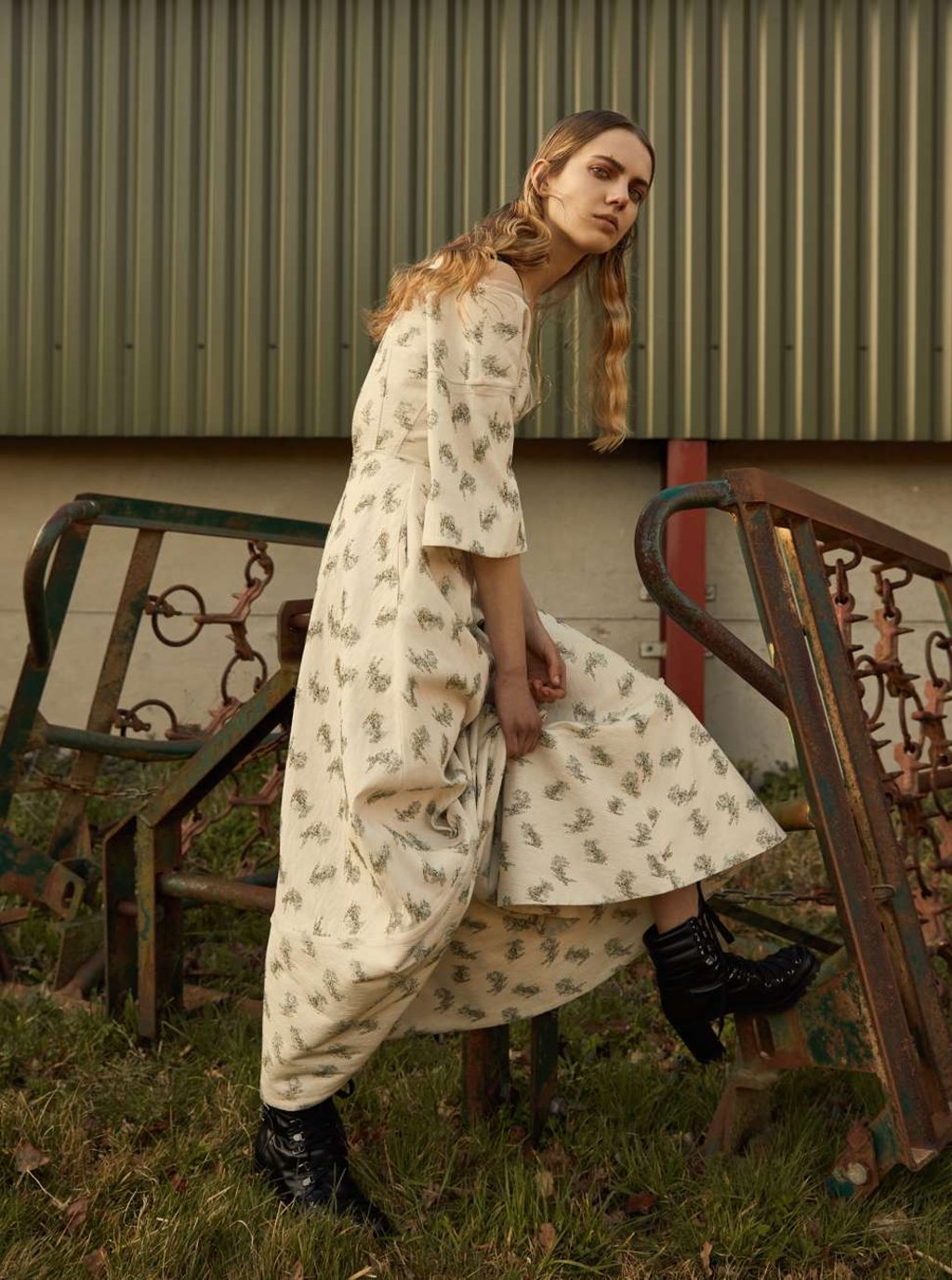 Erdem, dress, HK$28,884; Christian Louboutin, shoes, HK$11,600