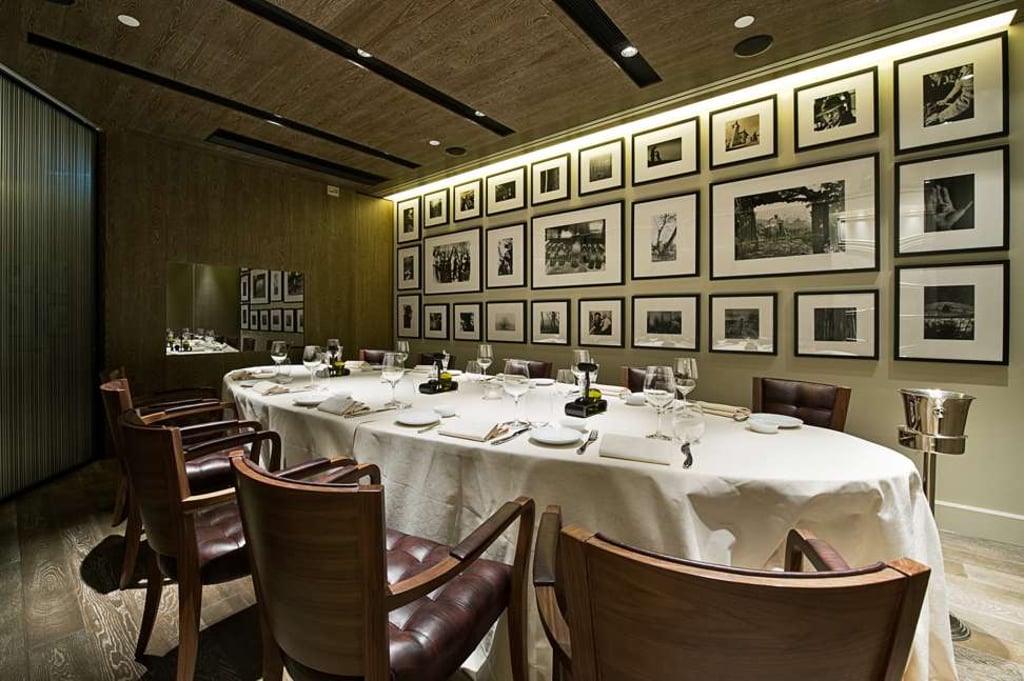 Another view of the interior of 8½ Otto e Mezzo Bombana.