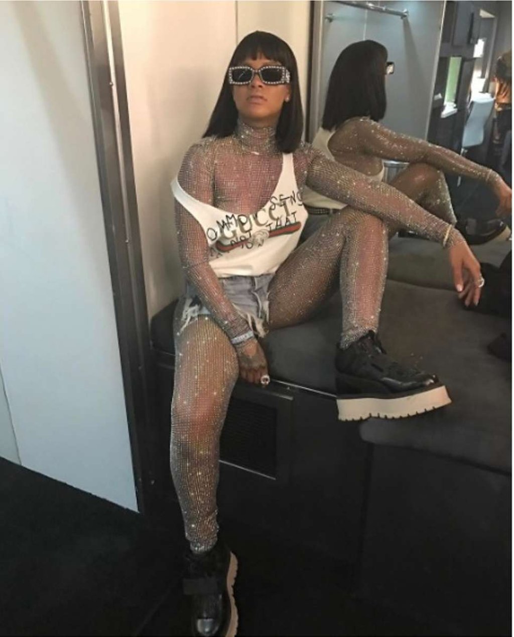 Rihanna in Gucci at Coachella Rihanna in Gucci at Coachella
