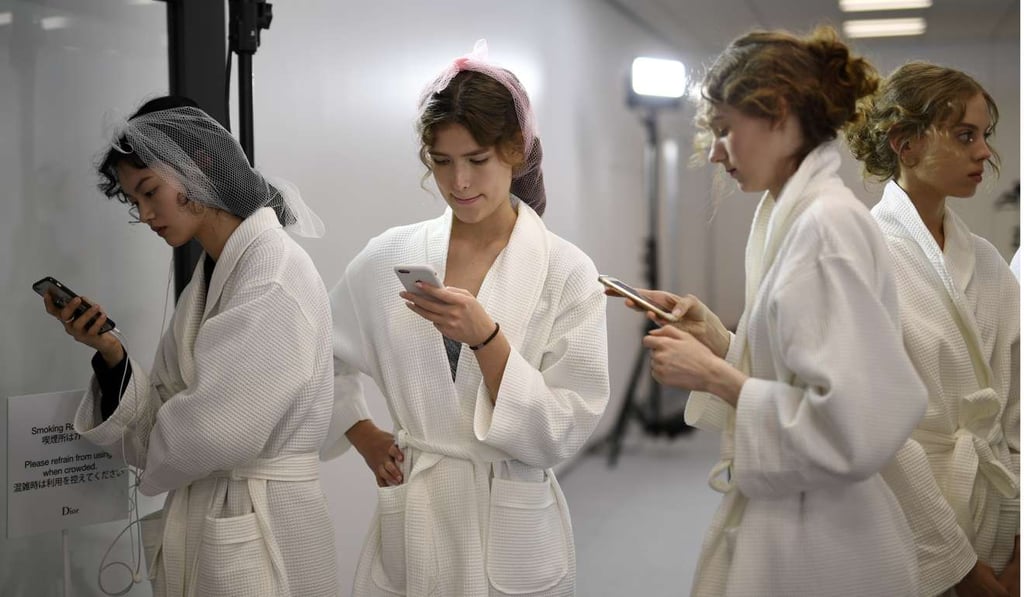 Backstage at Christian Dior’s spring-summer 2017 haute couture show at Ginza Six . Photo: EPA/Franck Robichon Backstage at Christian Dior’s spring-summer 2017 haute couture show at Ginza Six . Photo: EPA/Franck Robichon