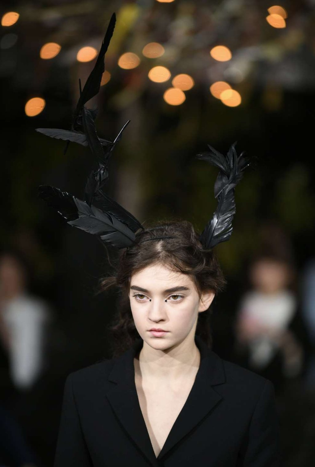 Christian Dior’s spring-summer 2017 haute couture collection by Italian designer Maria Grazia Chiuri on the rooftop garden of the Ginza Six new retail complex in Tokyo. Photo: EPA