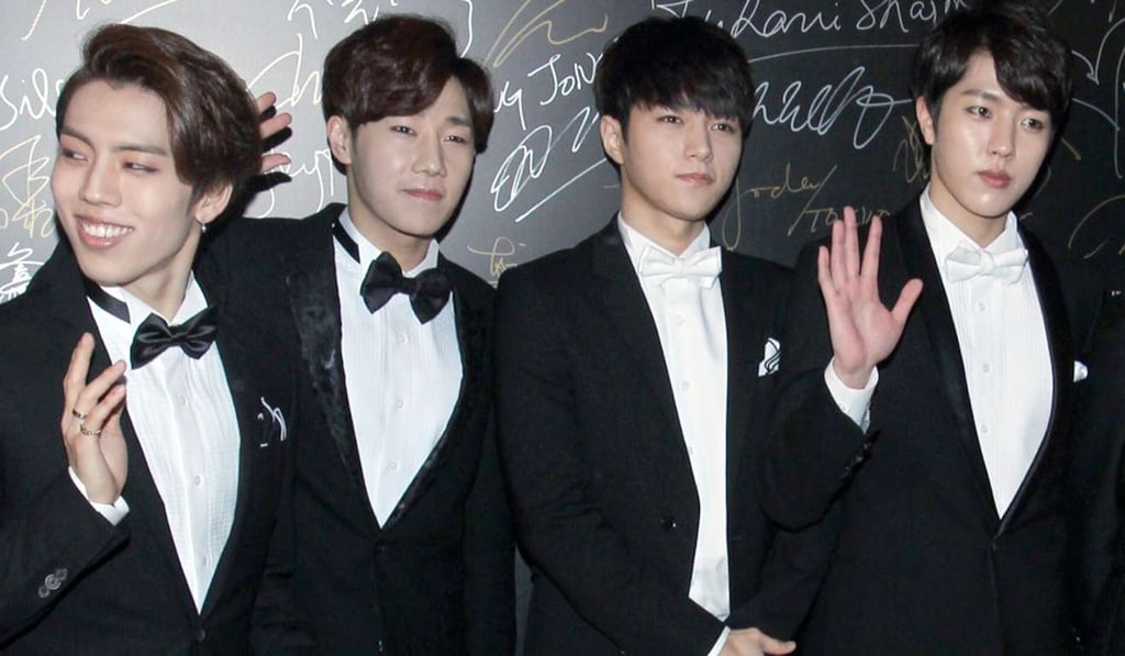 Sun-dodging K-pop band Infinite.