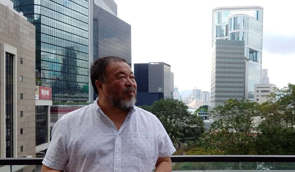 Artist Ai Weiwei, one of Xia’s former clients, in Hong Kong on Wednesday. Photo: Reuters