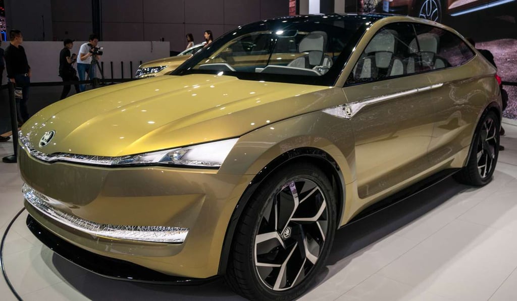 Skoda's Vision E electric autonomous driving SUV concept. Photo: Mark Andrews