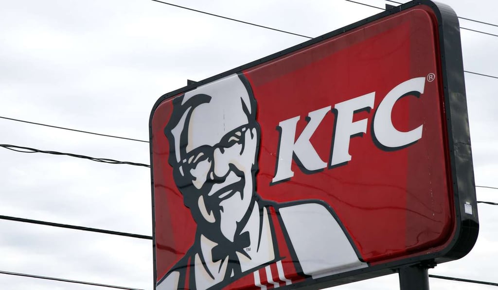 A KFC sign hangs in Saugus, Massachusetts. The chicken chain has named Rob Lower as the new Colonel pitching its fried chicken. Photo: AP A KFC sign hangs in Saugus, Massachusetts. The chicken chain has named Rob Lower as the new Colonel pitching its fried chicken. Photo: AP
