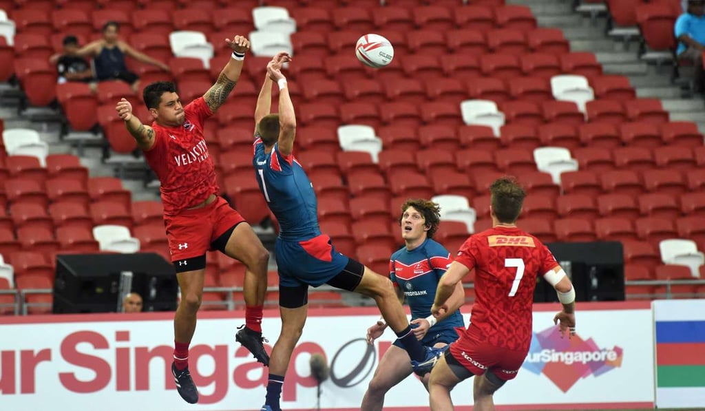Empty seats were the norm at the Singapore Sevens. Photo: AFP
