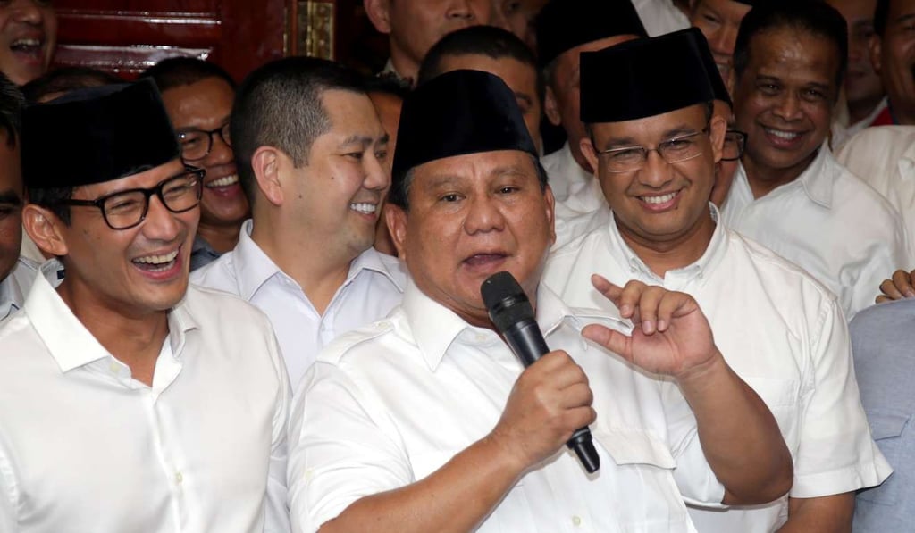 Chairman of Great Indonesia Movement (Gerindra) Party Prabowo Subianto. Photo: EPA