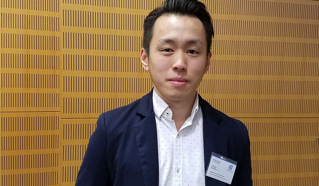 Andy Leung launched his job-pairing website after returning from London. Photo: Raymond Cheng