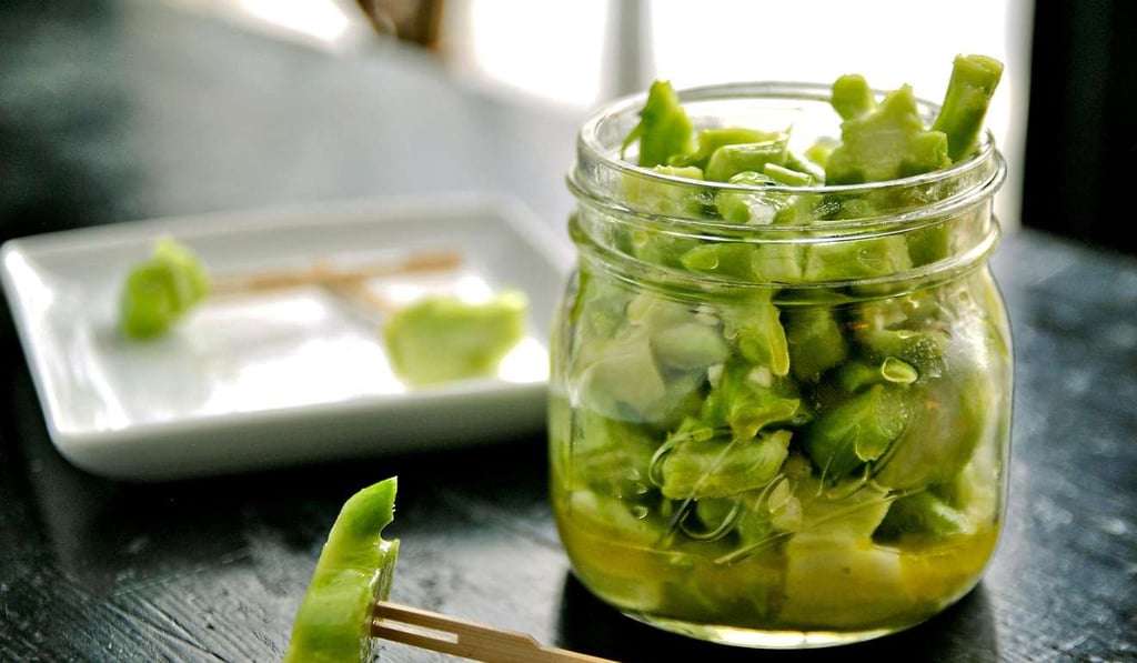 Pickled broccoli stems. The issue of food waste was presented in a documentary at the Tribeca Film Festival in New York City. Photo: TNS
