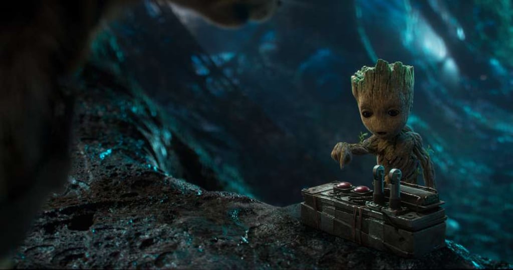 Groot in a still from the film. Photo: Film Frame©Marvel Studios 2017