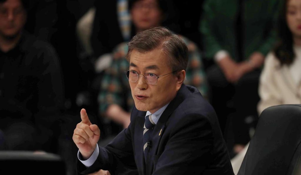 Moon Jae-in, the presidential candidate of the Democratic Party of Korea. Photo: Reuters