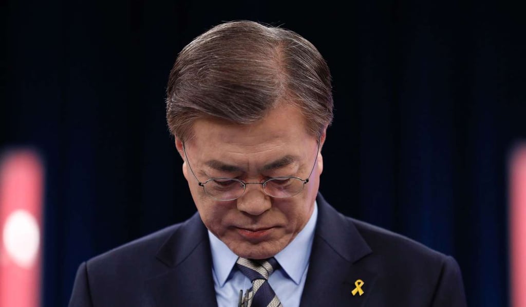 South Korean presidential candidate Moon Jae-in. Photo: AFP South Korean presidential candidate Moon Jae-in. Photo: AFP