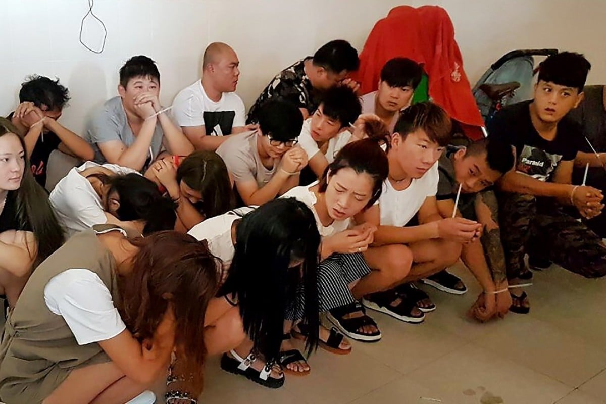 Asian chinese gangbang party