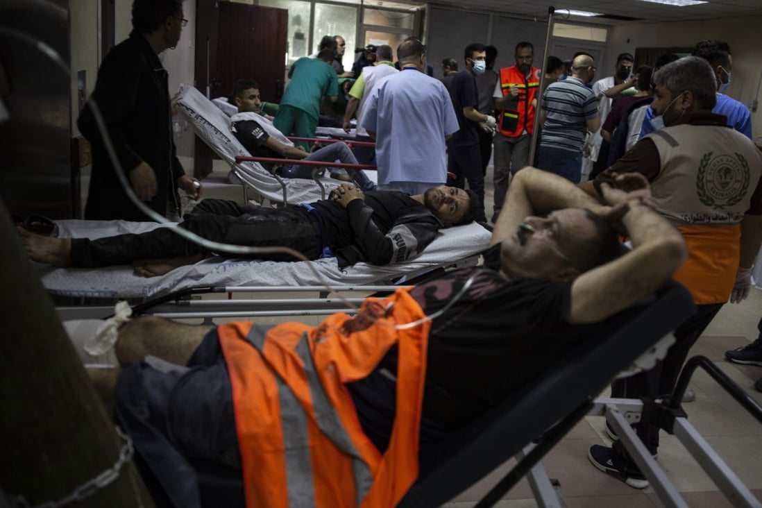 Hospitals+in+Gaza+overwhelmed+by+wounded+as+a+result+of+the+Israeli+military+campaign