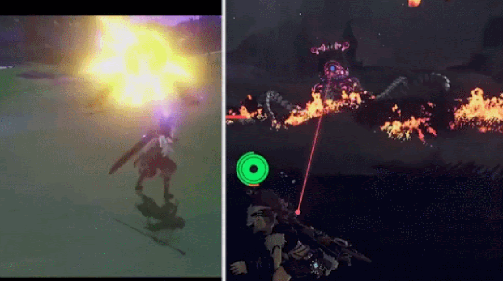 Left: Genshin Impact. Right: Breath of the Wild. (Picture: miHoYo/Nintendo) Left: Genshin Impact. Right: Breath of the Wild. (Picture: miHoYo/Nintendo)