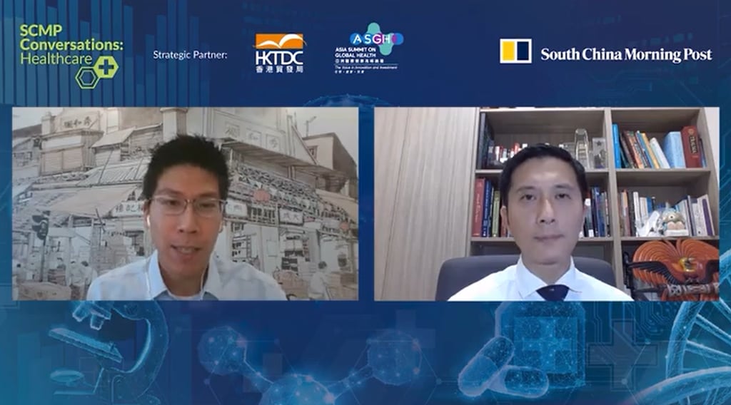 (Left to Right) Joey Liu, Chief of Staff to the CEO at SCMP, and Dr Kee Yuan Ngiam, Group Chief Technology Officer at National University Health System, discussed how the end goal of medicine is to be more proactive and preventative rather than reactive.