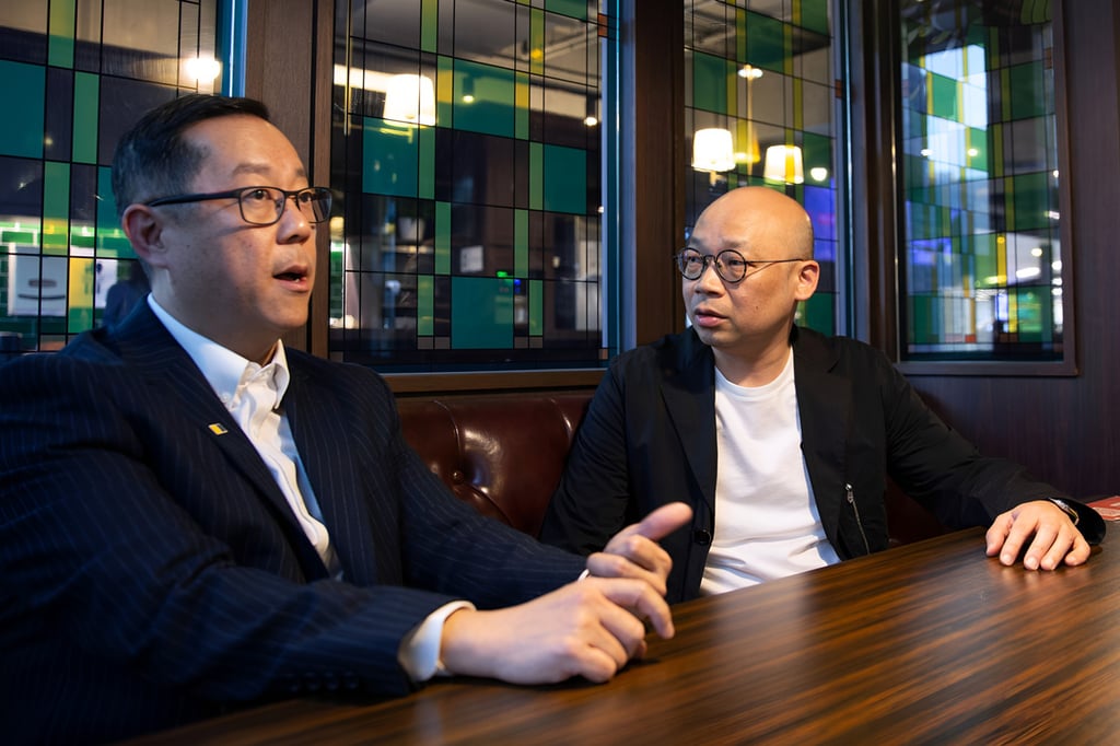Kevin Huang, chief operating officer, SCMP and Cheuk Shum, head of marketing, Wealth and Personal Banking, HSBC Hong Kong