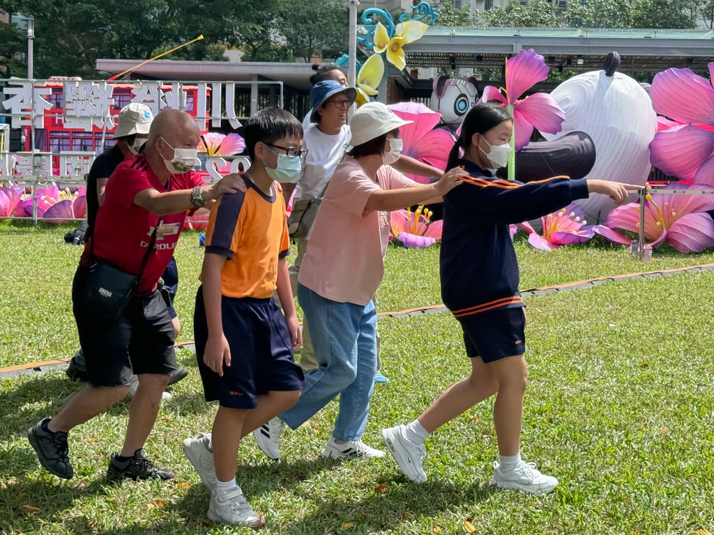 Local primary school children lead a Nature Bathing tour for elderly guests, showcasing HSH’s commitment to inclusivity and inter-generational connection.