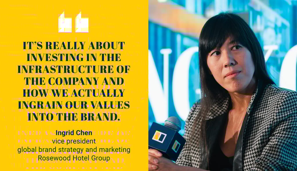 Ingrid Chen, vice-president, global brand strategy and marketing, Rosewood Hotel Group Ingrid Chen, vice-president, global brand strategy and marketing, Rosewood Hotel Group