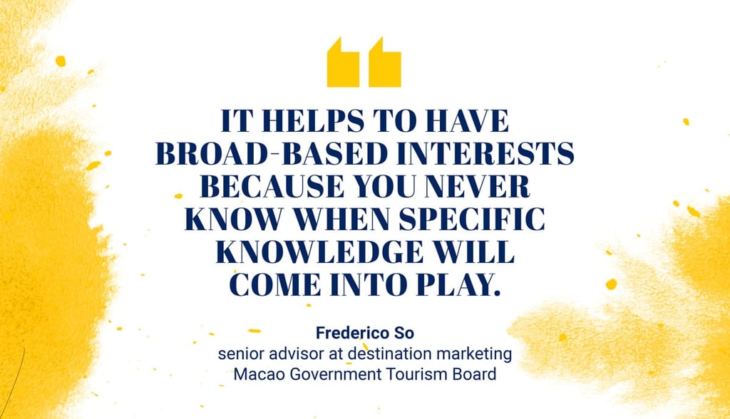 Frederico So, senior advisor at destination marketing of the Macao Government Tourism Office (MGTO) Frederico So, senior advisor at destination marketing of the Macao Government Tourism Office (MGTO)