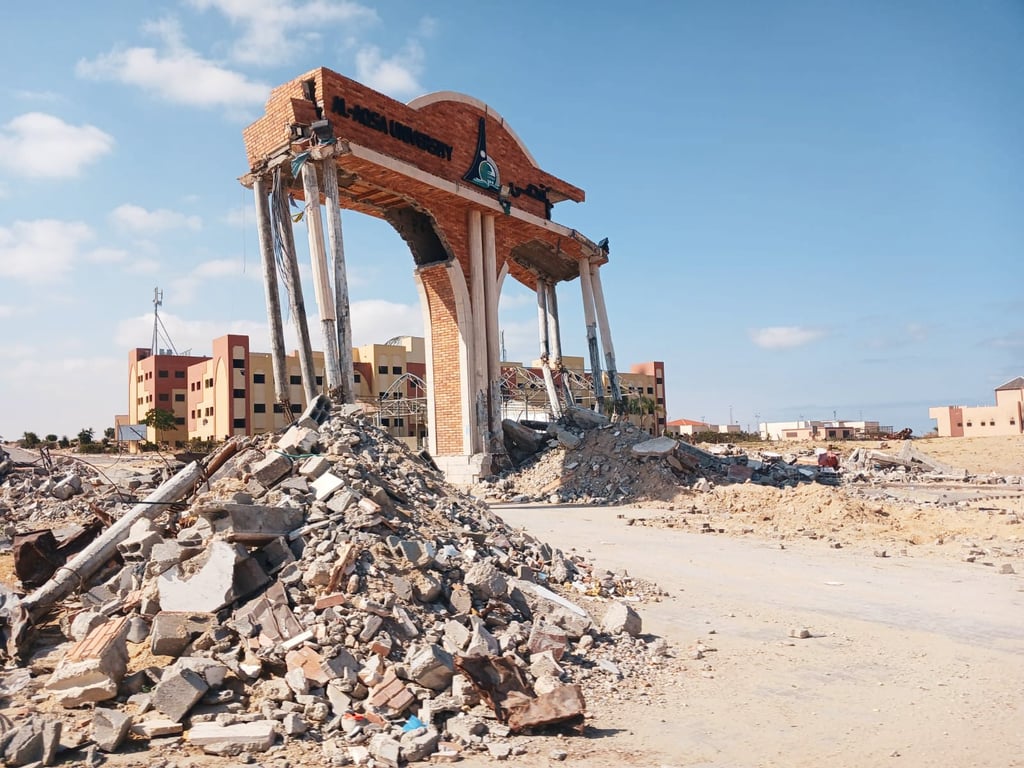 Incessant bombardments reduced Gaza to ruins.