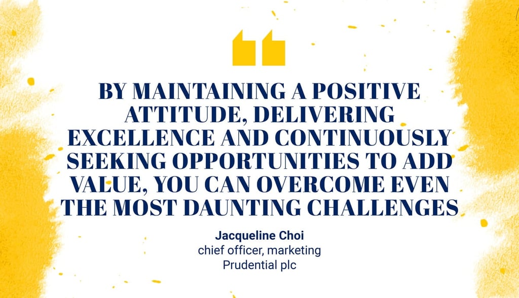 Jacqueline Choi, chief officer, marketing, Prudential plc Jacqueline Choi, chief officer, marketing, Prudential plc
