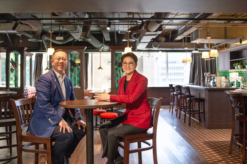 Kevin Huang, chief operating officer, SCMP and Melissa Wong, chief customer and marketing officer, AIA Hong Kong and Macau Kevin Huang, chief operating officer, SCMP and Melissa Wong, chief customer and marketing officer, AIA Hong Kong and Macau