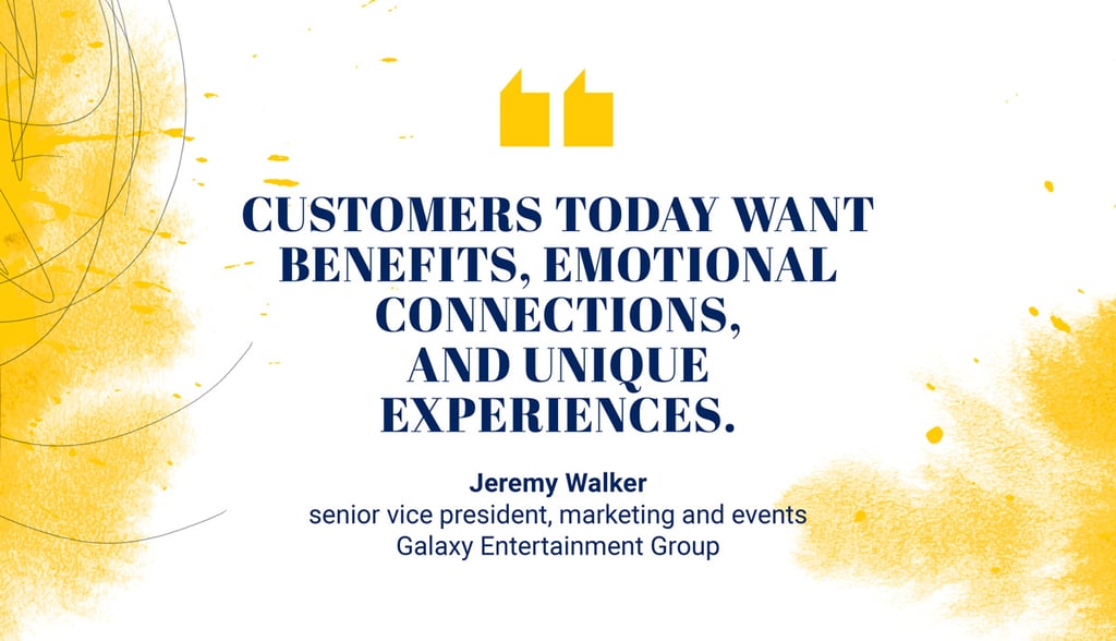 Jeremy Walker, senior vice president of marketing and events, Galaxy Entertainment Group