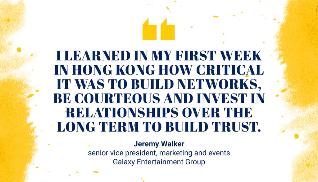 Jeremy Walker, senior vice president of marketing and events, Galaxy Entertainment Group
