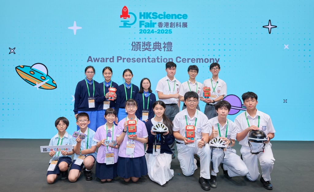 Award-winning students enjoyed their moment of glory.