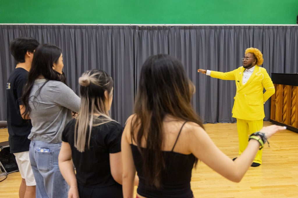 Aspiring young artistes join a masterclass led by world-class choreographer Nicky Andersen and singing coach Berkley The Artist at a two-day workshop.