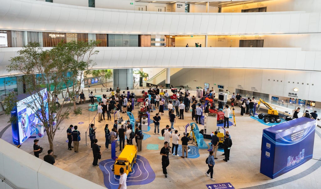 The exhibition showcased the latest robots to attendees and the public. The exhibition showcased the latest robots to attendees and the public.