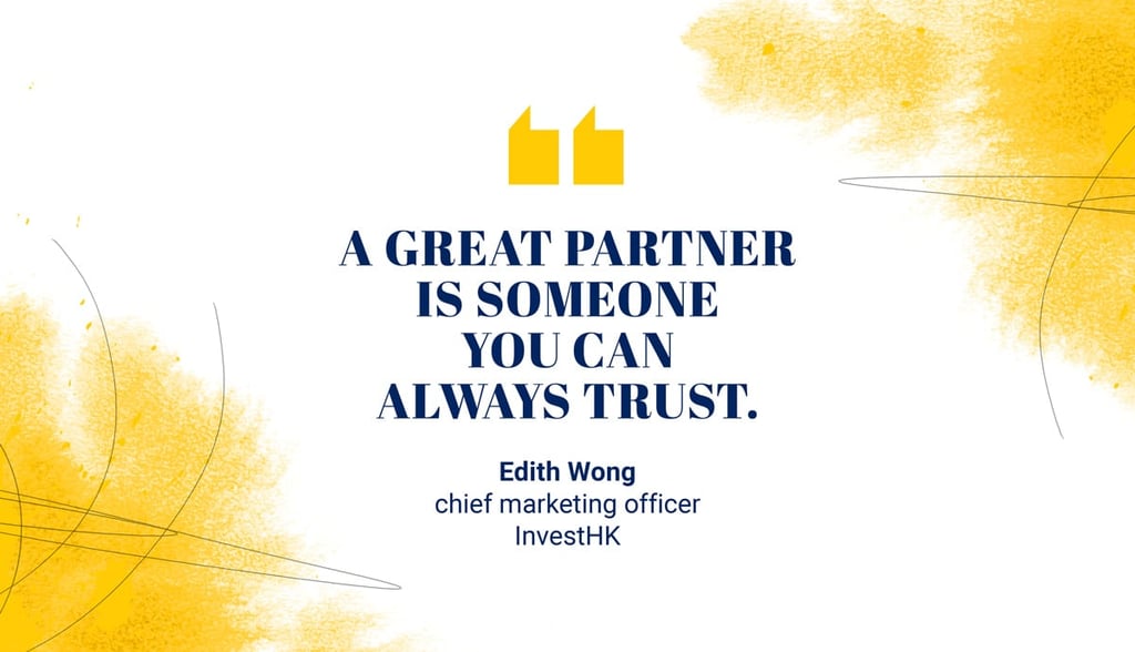 Edith Wong, chief marketing officer, InvestHK