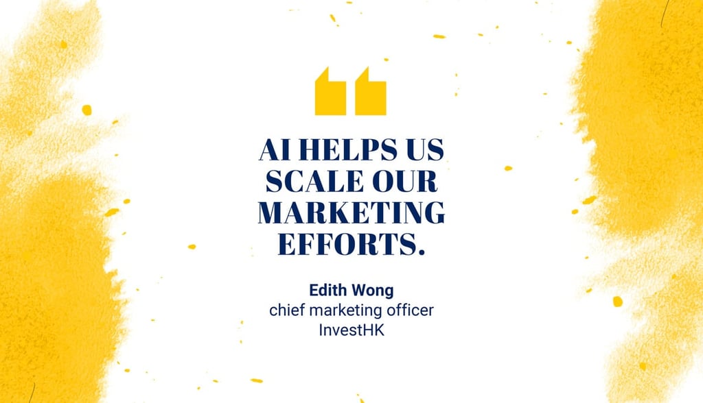 Edith Wong, chief marketing officer, InvestHK