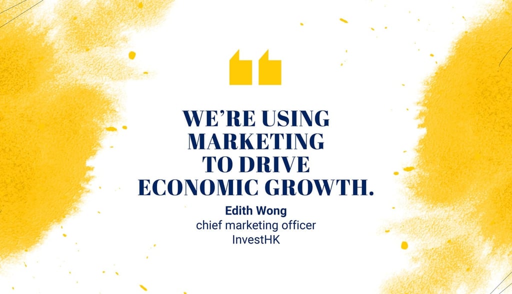 Edith Wong, chief marketing officer, InvestHK