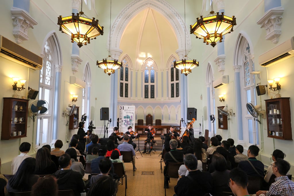 The Musicus Heritage Stories series stages concerts in historic venues, including University Hall in 2024.