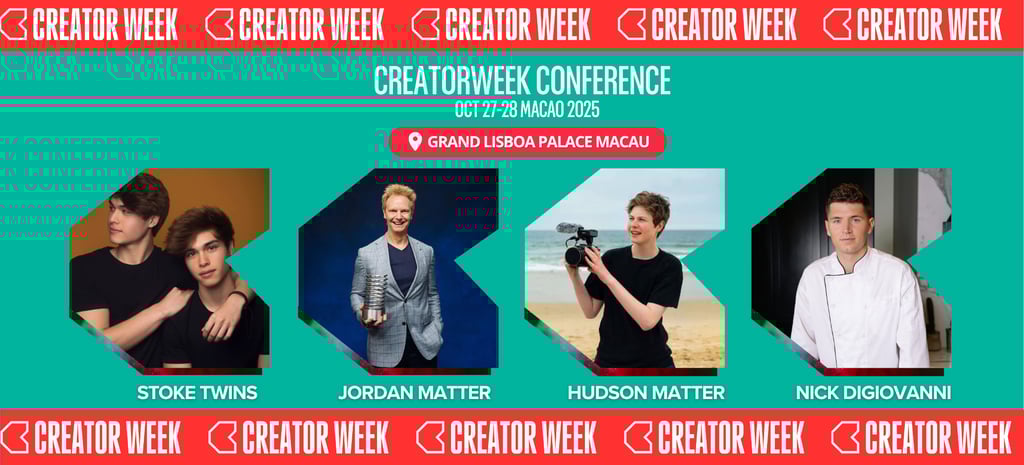 Creator Joining the Stage: Stokes Twins, Jordan & Hudson Matter, Nick DiGiovanni